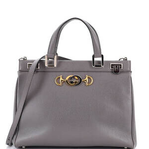 Gucci Medium Zumi Top Handle Bag Leather